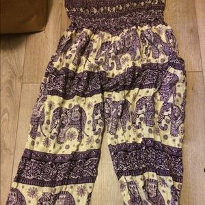 Purple Elephant Pants